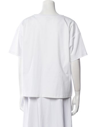Jason Wu Bateau Neckline Short Sleeve Blouse