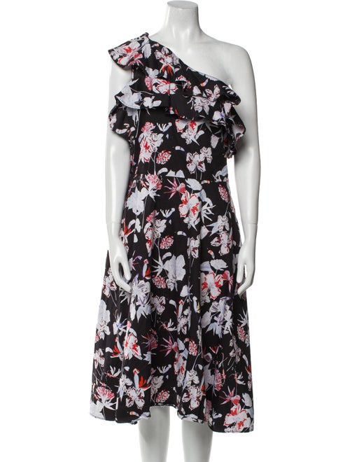 Jason Wu Floral Print Midi Length Dress