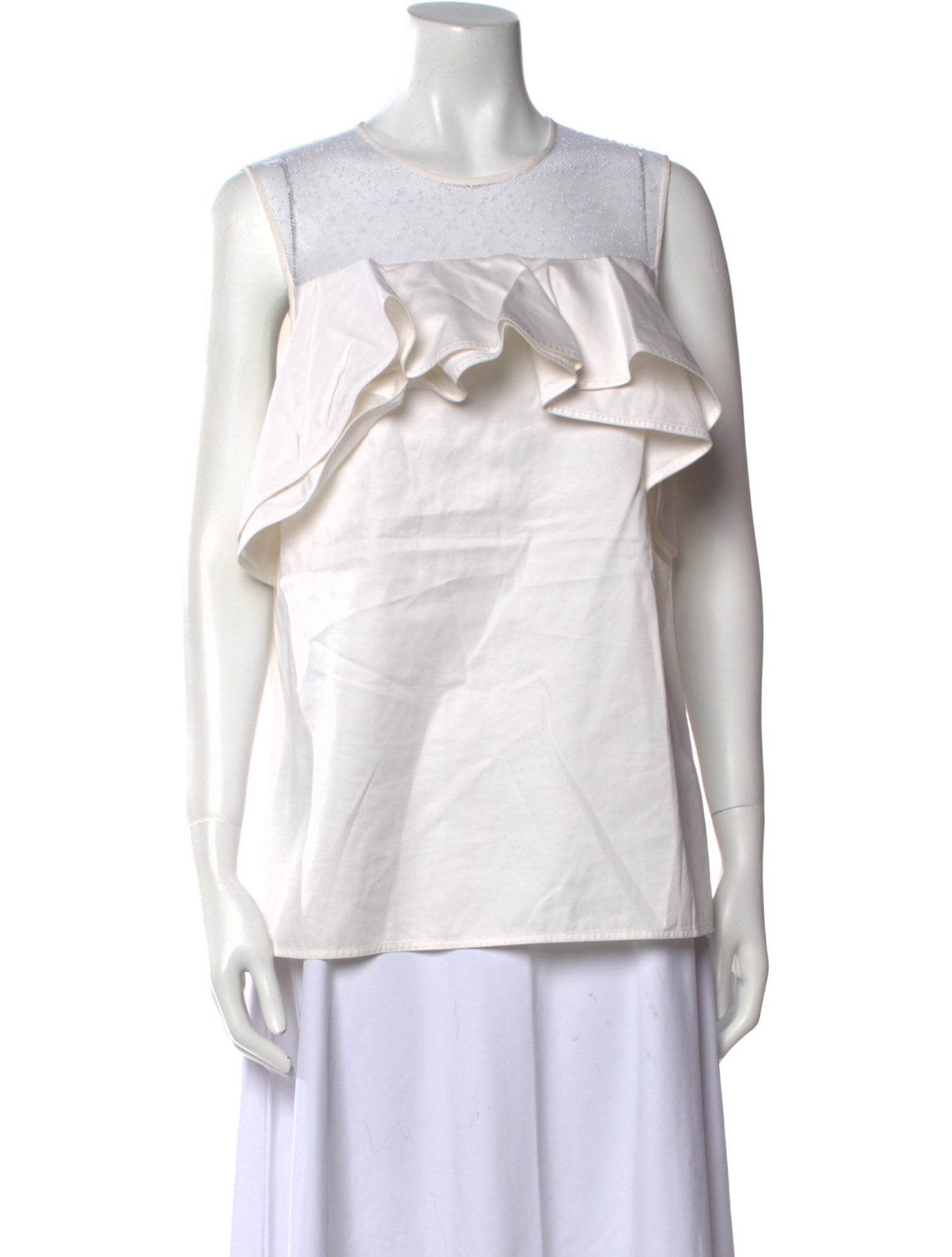 Jason Wu Crew Neck Sleeveless Top