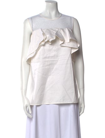 Jason Wu Crew Neck Sleeveless Top