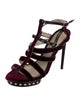 Jason Wu Velvet Gladiator Sandals