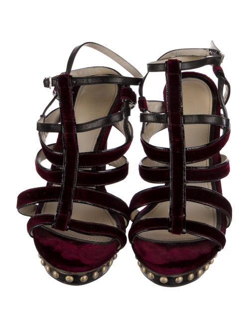Jason Wu Velvet Gladiator Sandals
