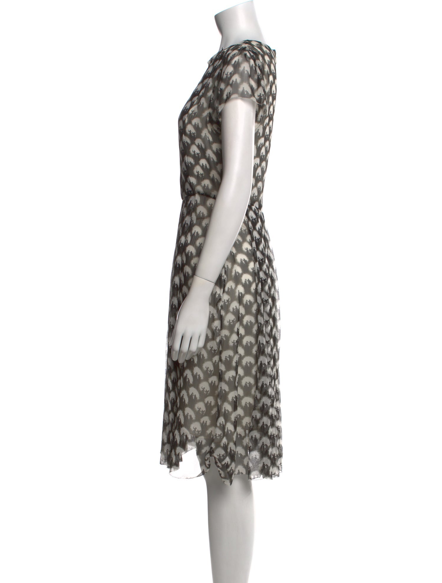 Jason Wu Silk Knee-Length Dress