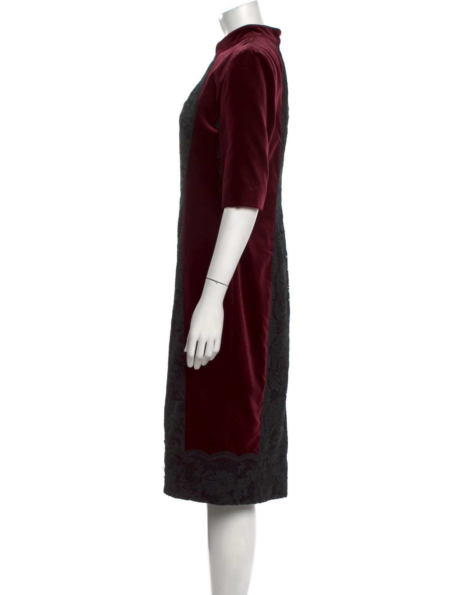 Jason Wu Colorblock Pattern Midi Length Dress