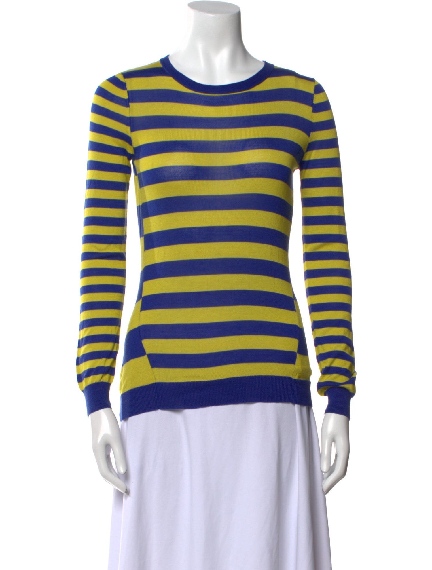 Jason Wu Silk Striped T-Shirt
