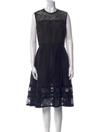 Jason Wu Lace Pattern Midi Length Dress