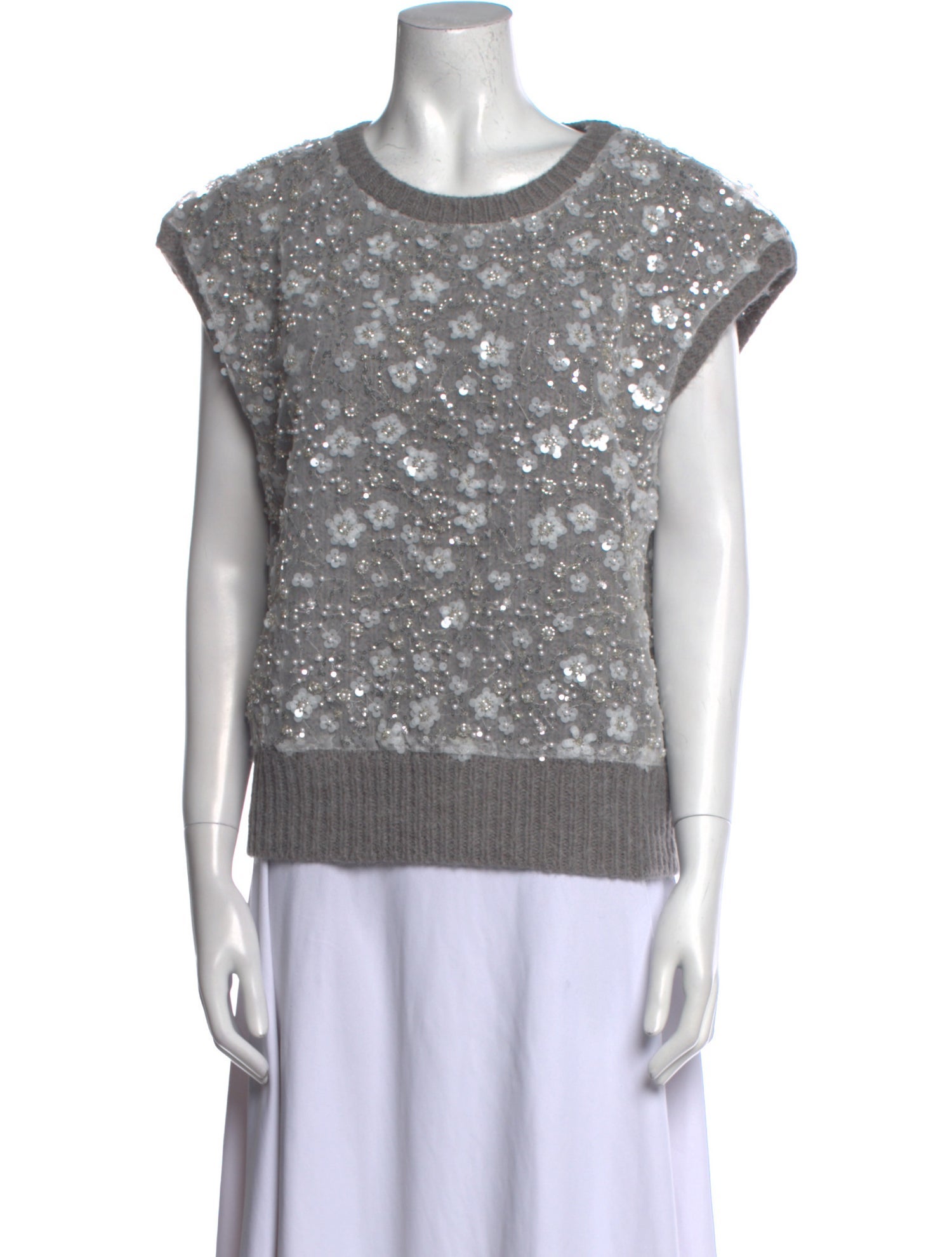 Jason Wu Patterned Scoop Neck Sweater w/ Tags