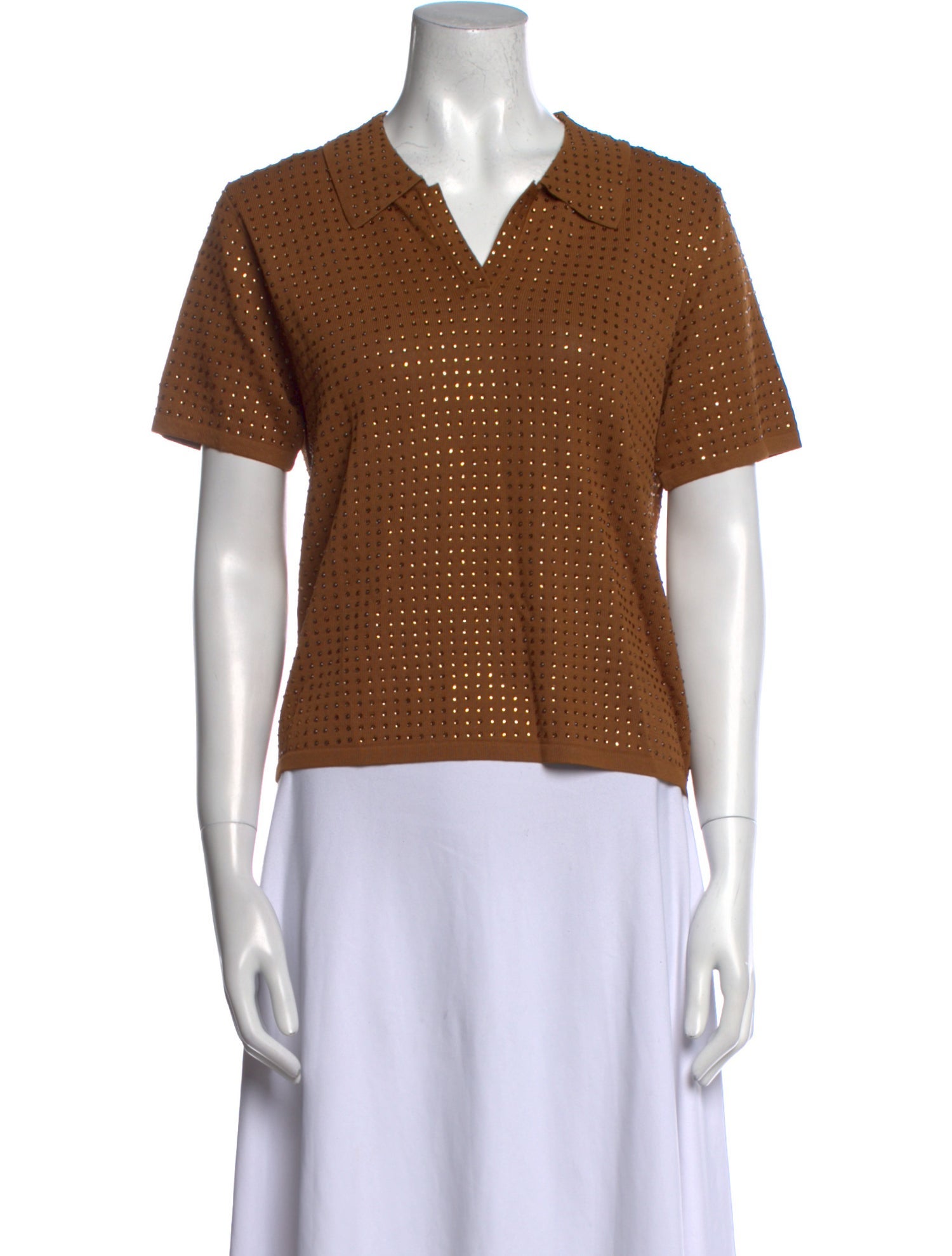 Jason Wu V-Neck Short Sleeve Polo w/ Tags