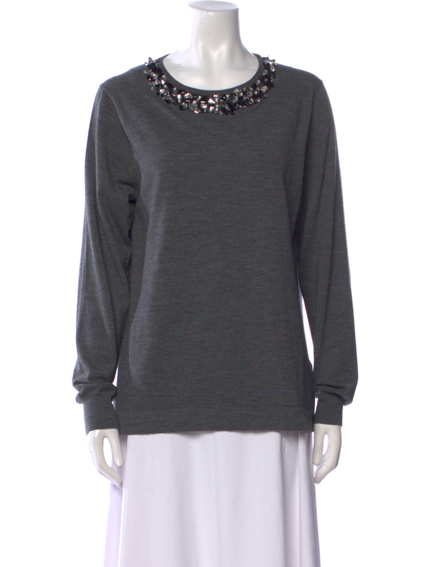 Jason Wu Wool Scoop Neck Sweatshirt