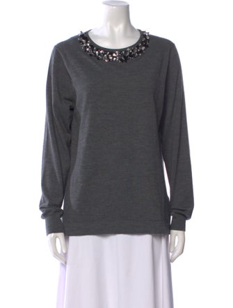 Jason Wu Wool Scoop Neck Sweatshirt
