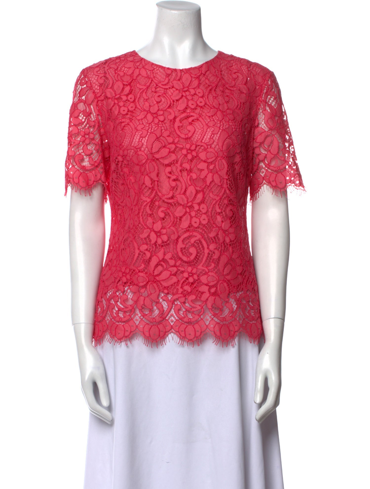 Jason Wu Lace Pattern Crew Neck Blouse w/ Tags