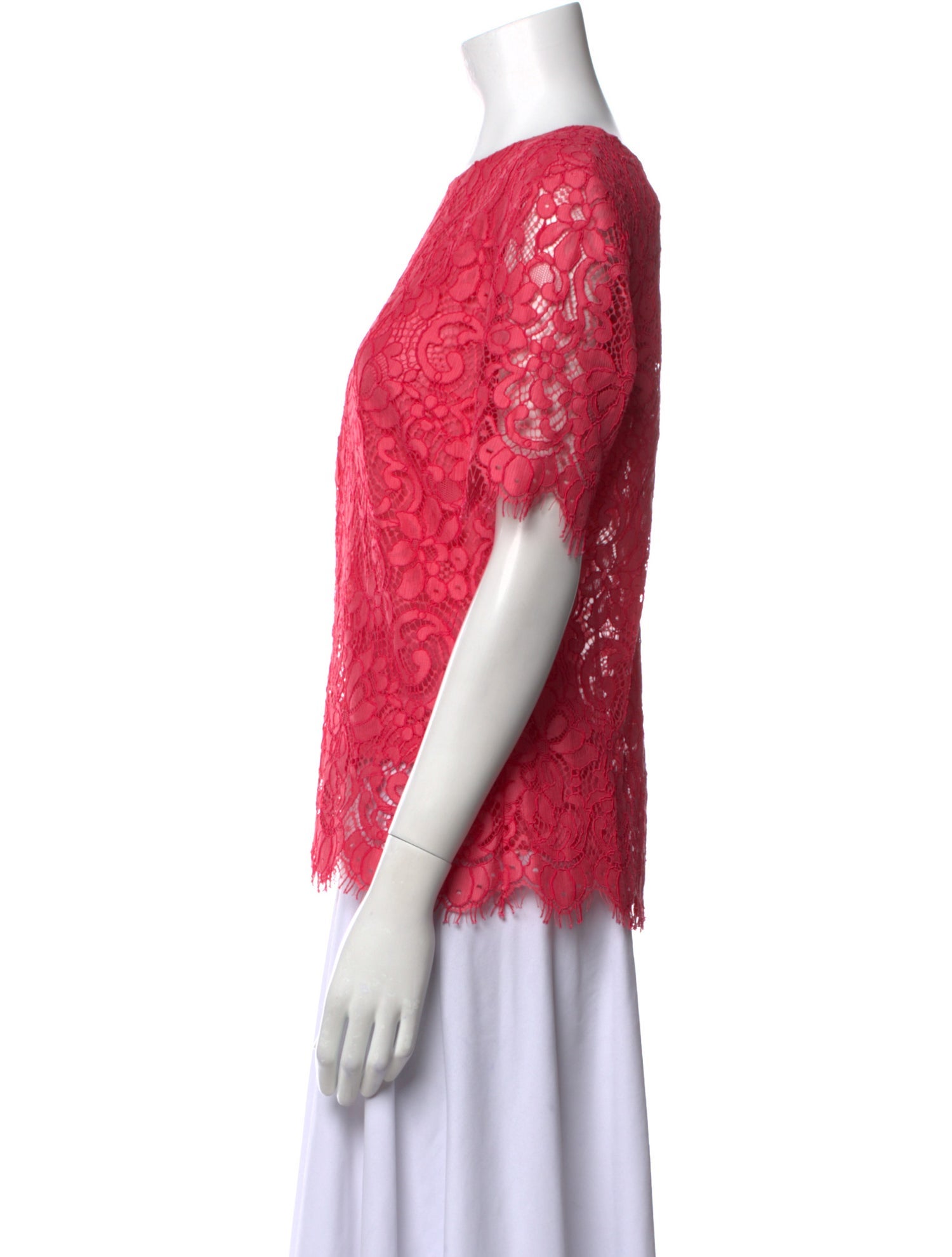 Jason Wu Lace Pattern Crew Neck Blouse w/ Tags