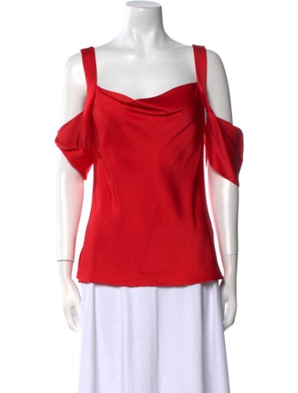 Jason Wu Cowl Neck Short Sleeve Top