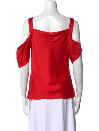 Jason Wu Cowl Neck Short Sleeve Top