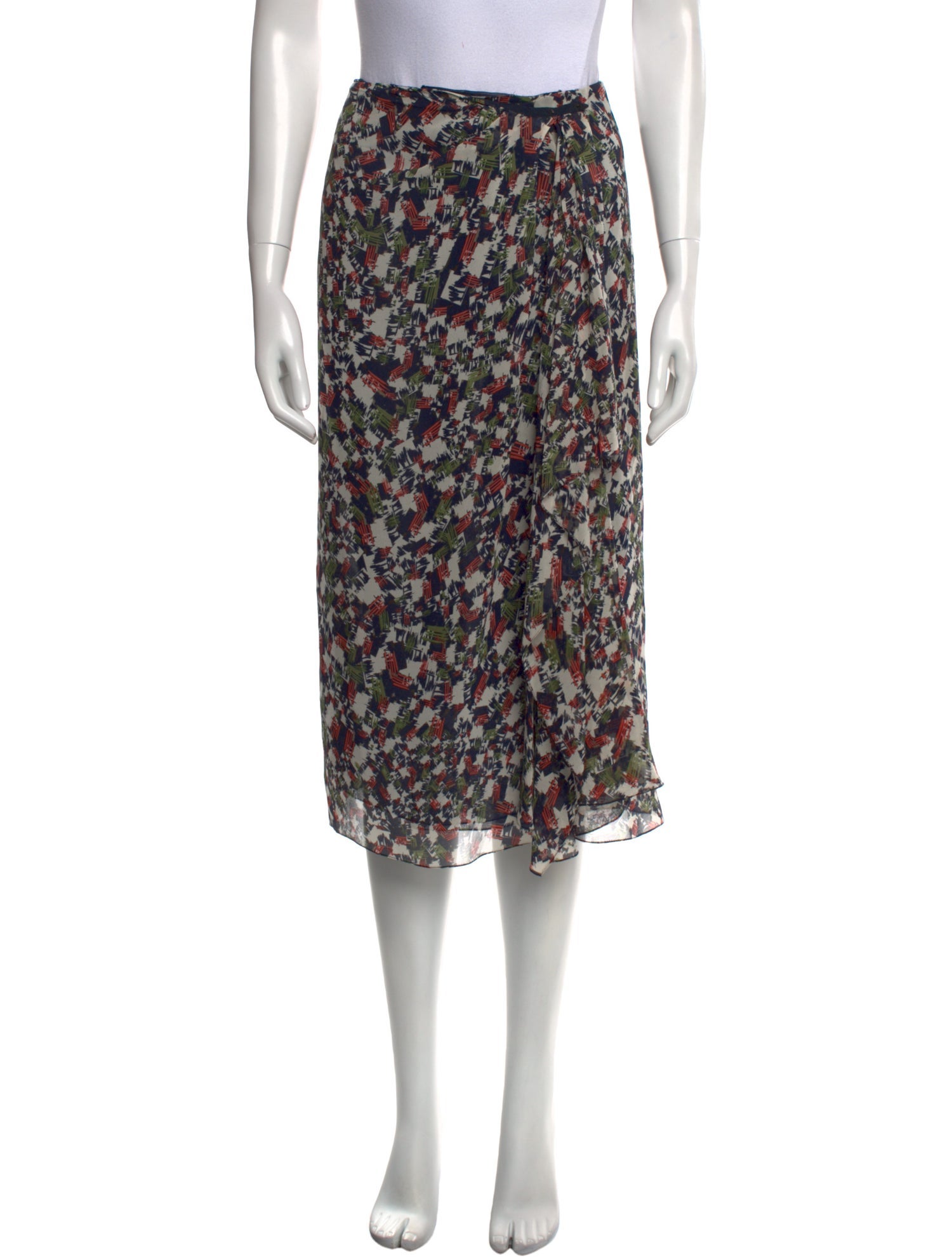 Jason Wu Floral Print Knee-Length Skirt