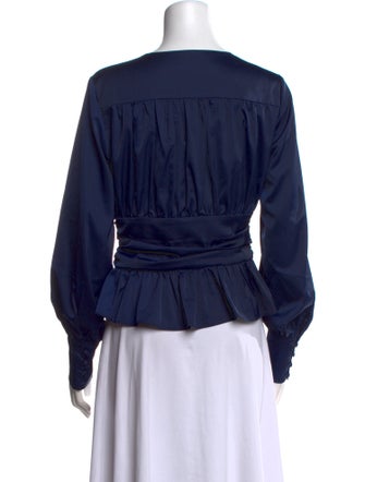 Jason Wu V-Neck Long Sleeve Blouse