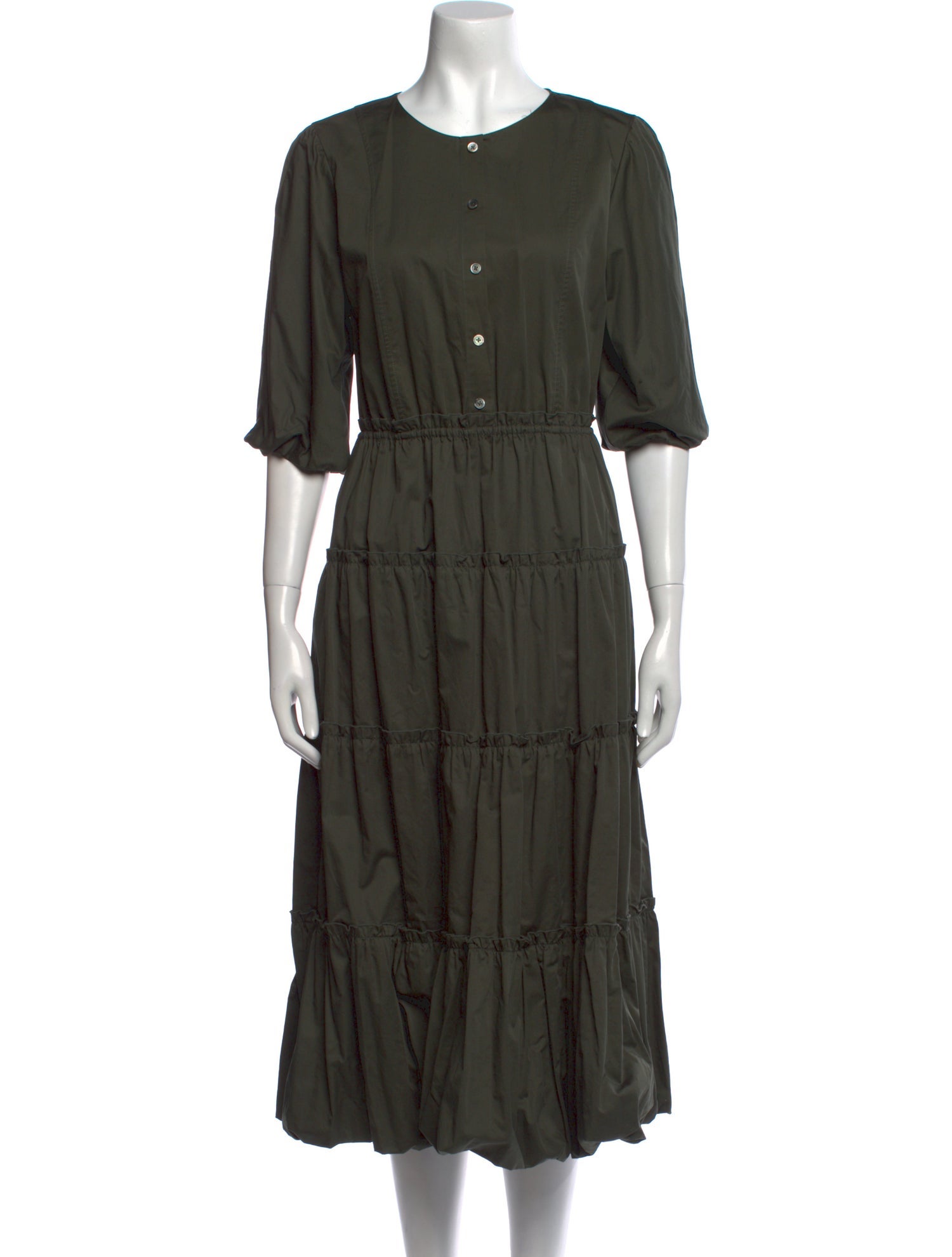 Jason Wu Crew Neck Midi Length Dress