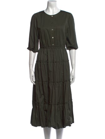 Jason Wu Crew Neck Midi Length Dress