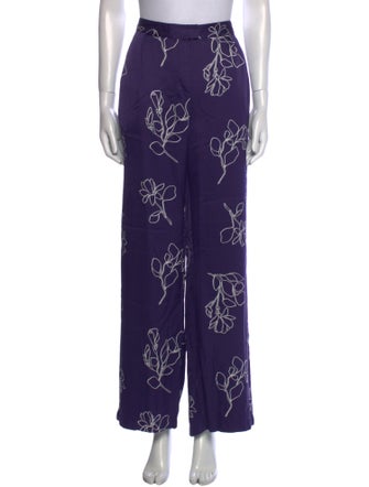 Jason Wu Floral Print Wide Leg Pants