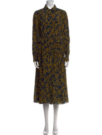 Jason Wu Floral Print Midi Length Dress