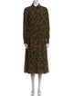 Jason Wu Floral Print Midi Length Dress