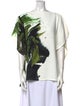 Jason Wu Printed Bateau Neckline Blouse