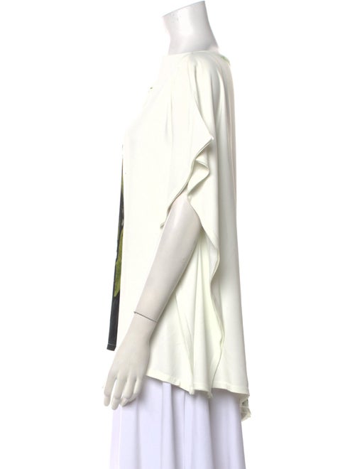 Jason Wu Printed Bateau Neckline Blouse