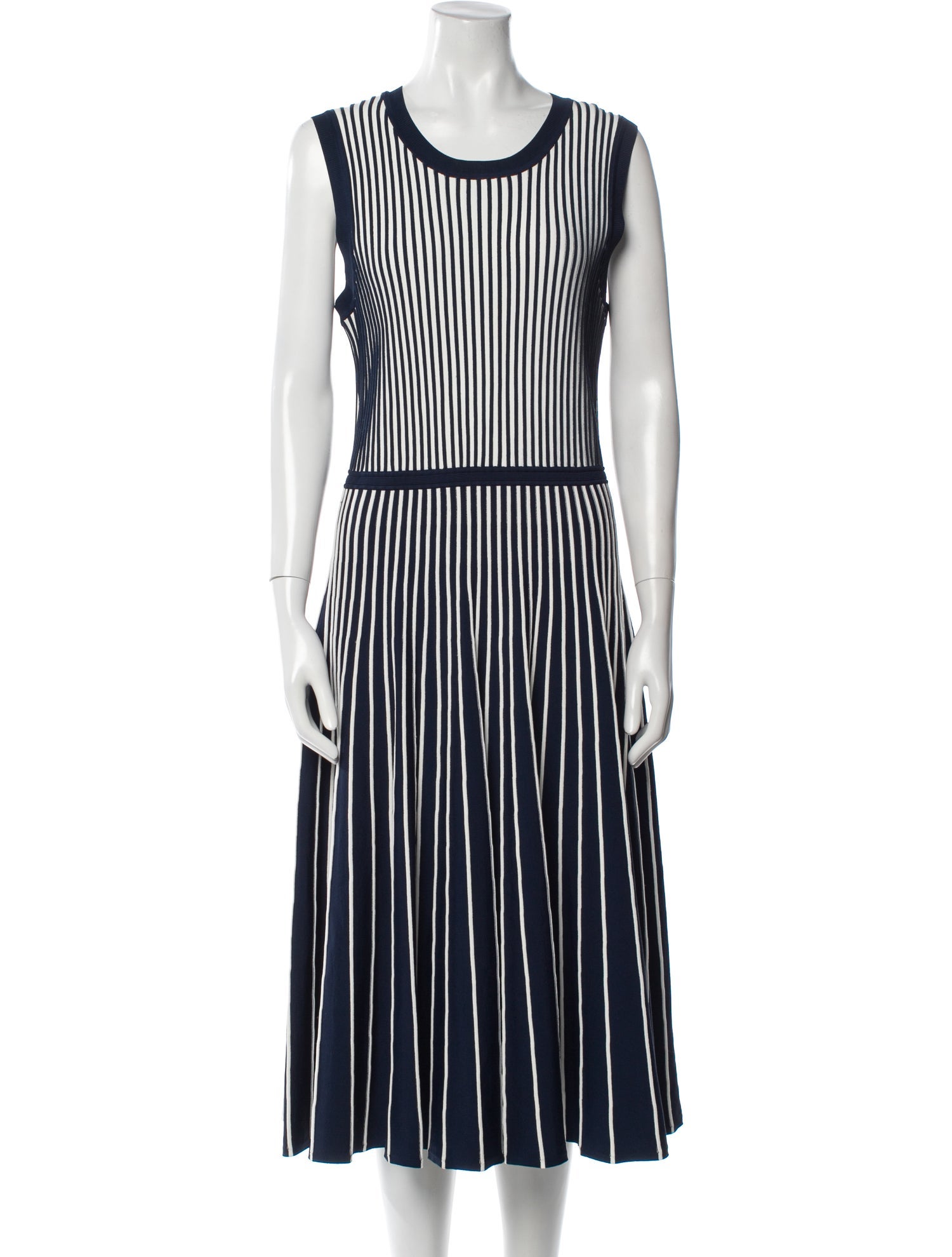 Jason Wu Striped Midi Length Dress