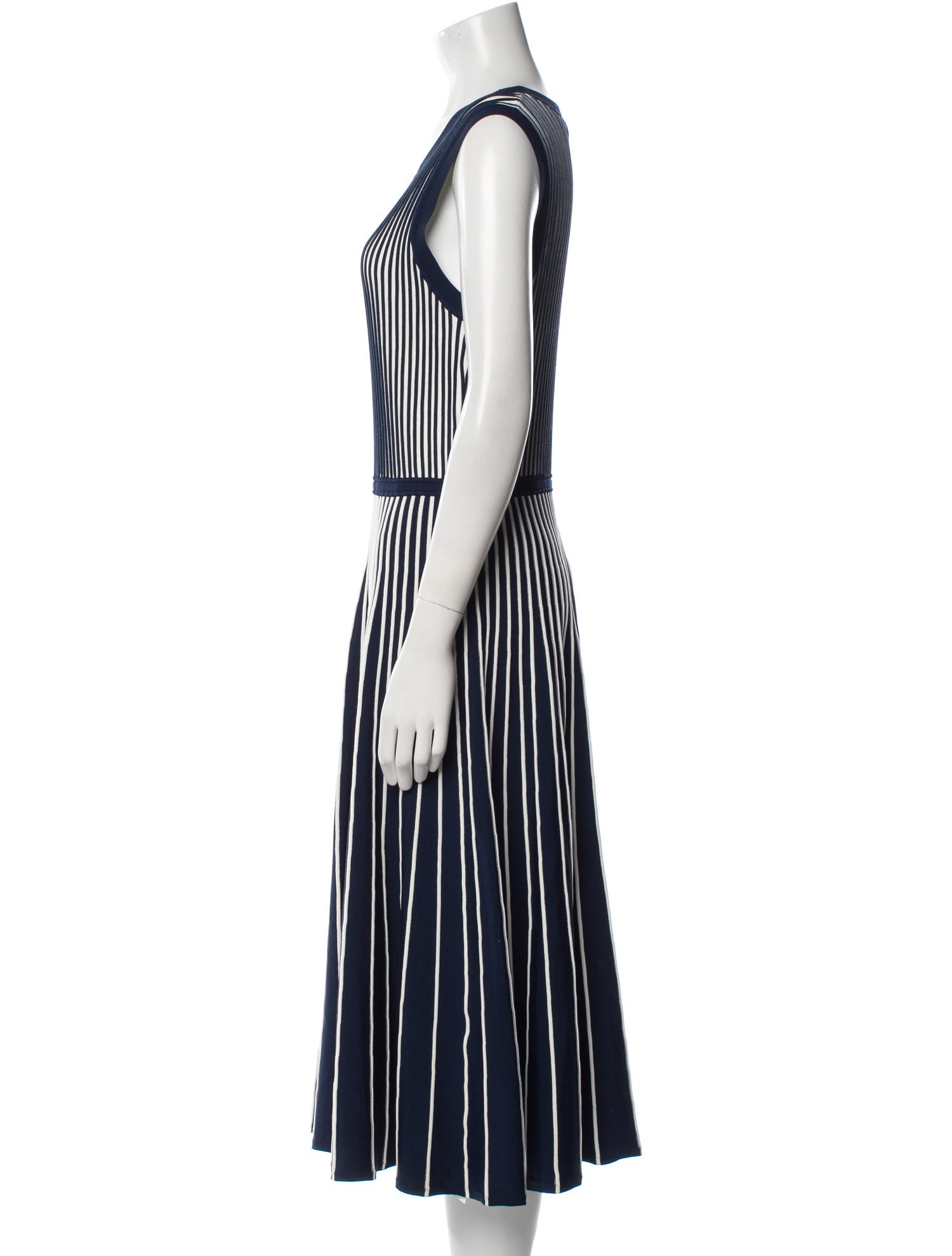 Jason Wu Striped Midi Length Dress