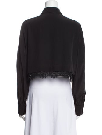 Jason Wu Silk Long Sleeve Button-Up Top