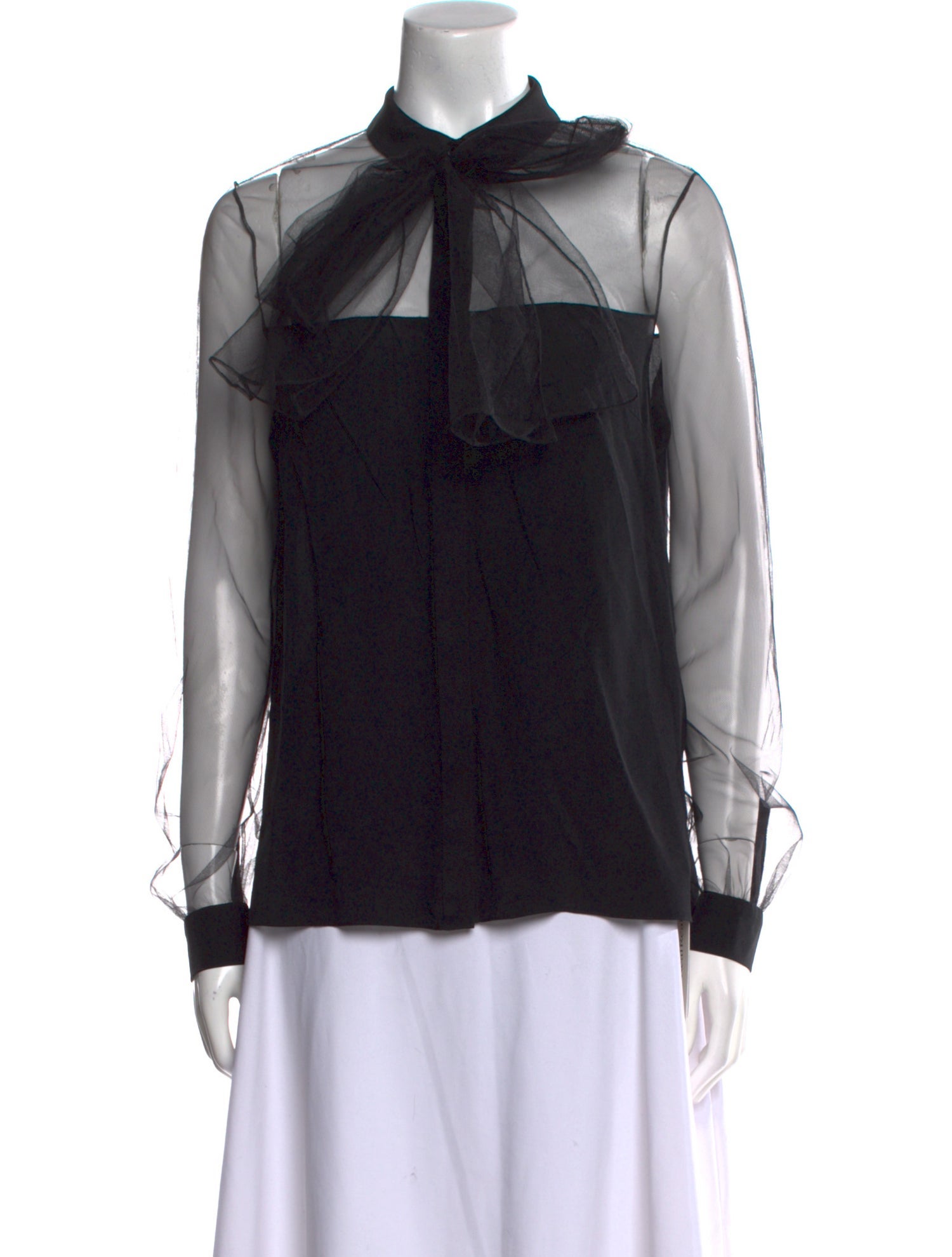 Jason Wu Silk Tie Neck Blouse