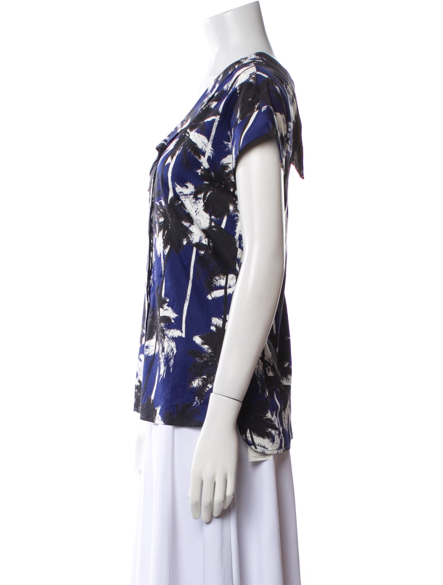 Jason Wu Printed One-Shoulder Blouse