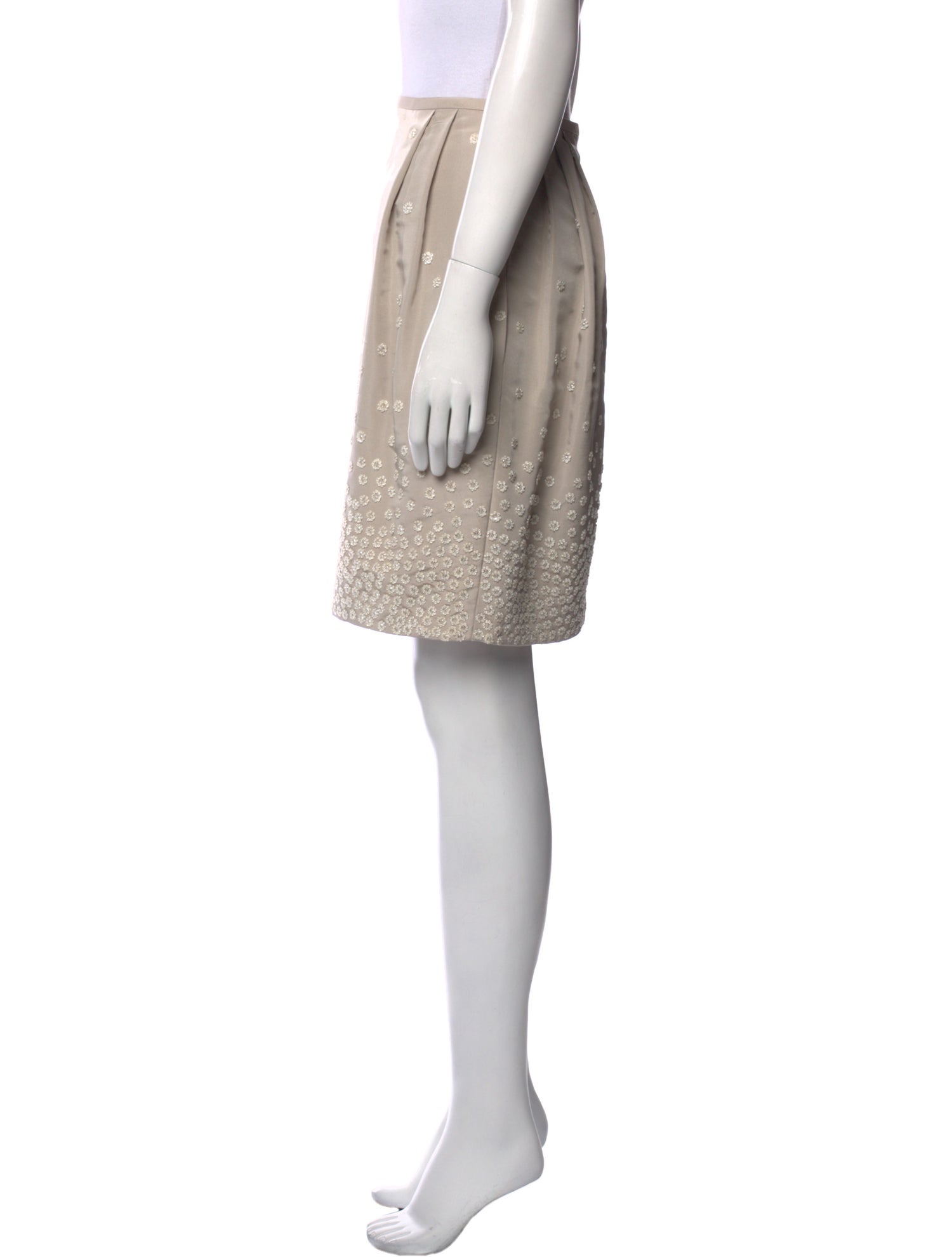 Jason Wu Silk Knee-Length Skirt