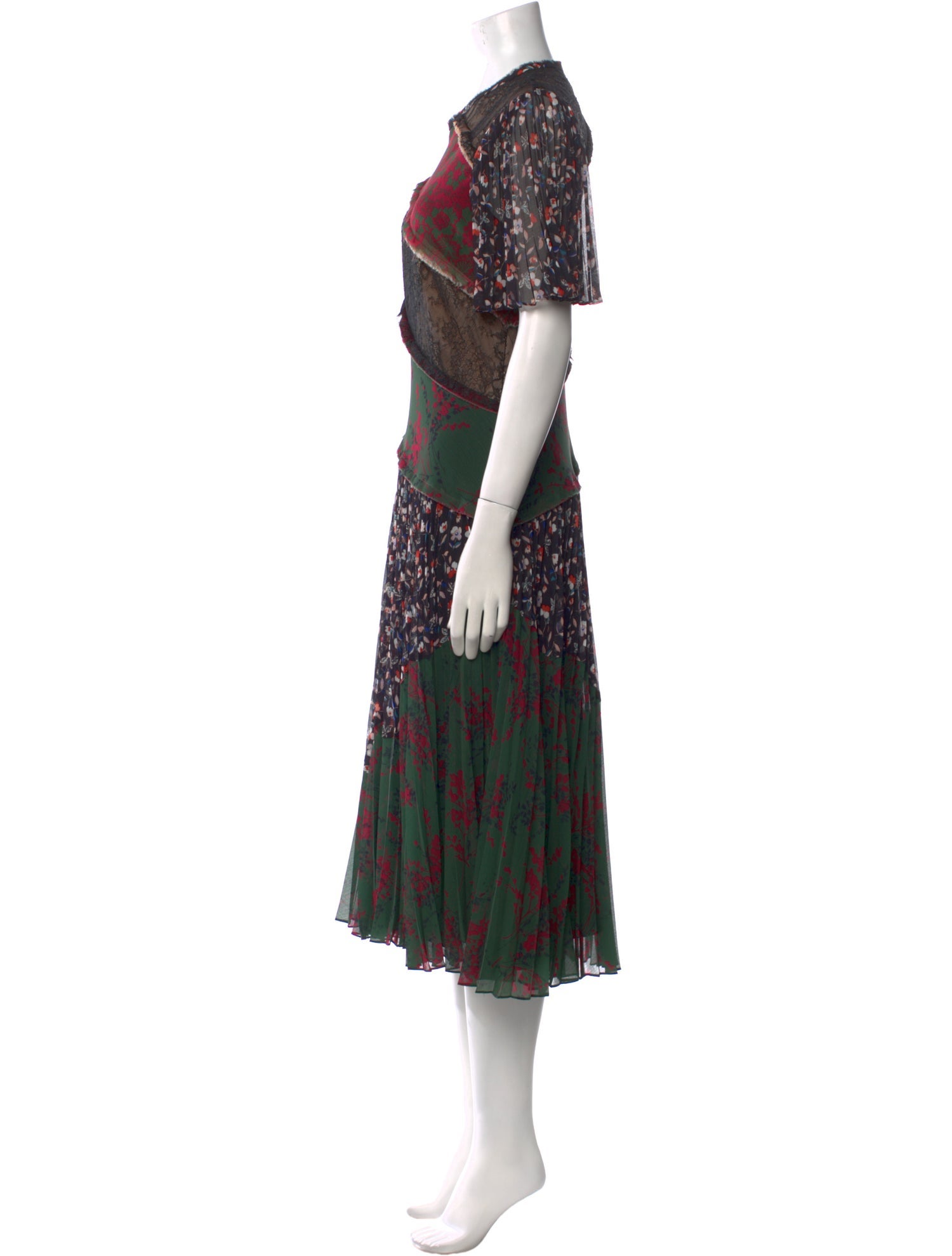 Jason Wu Printed Midi Length Dress