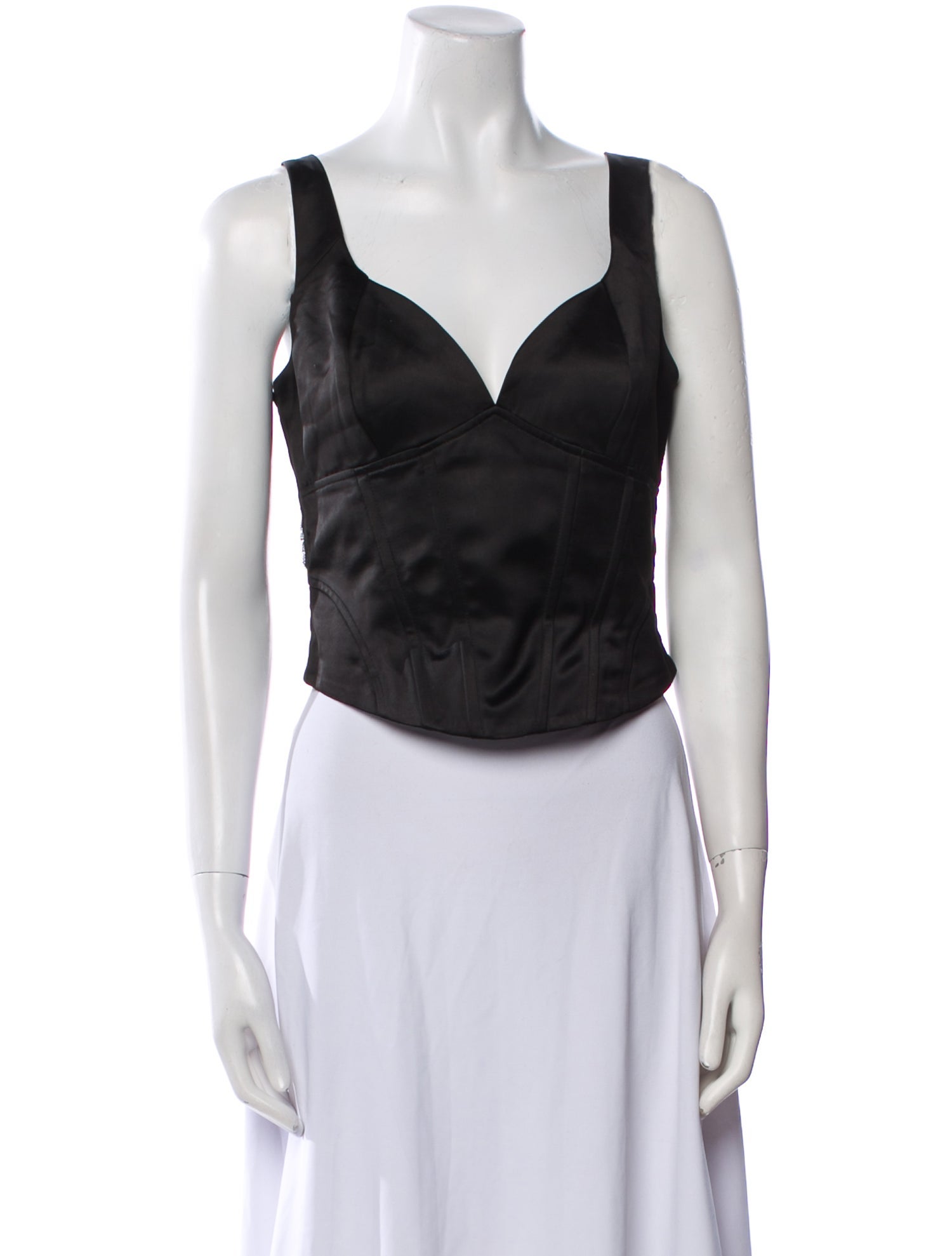 Jason Wu V-Neck Sleeveless Crop Top