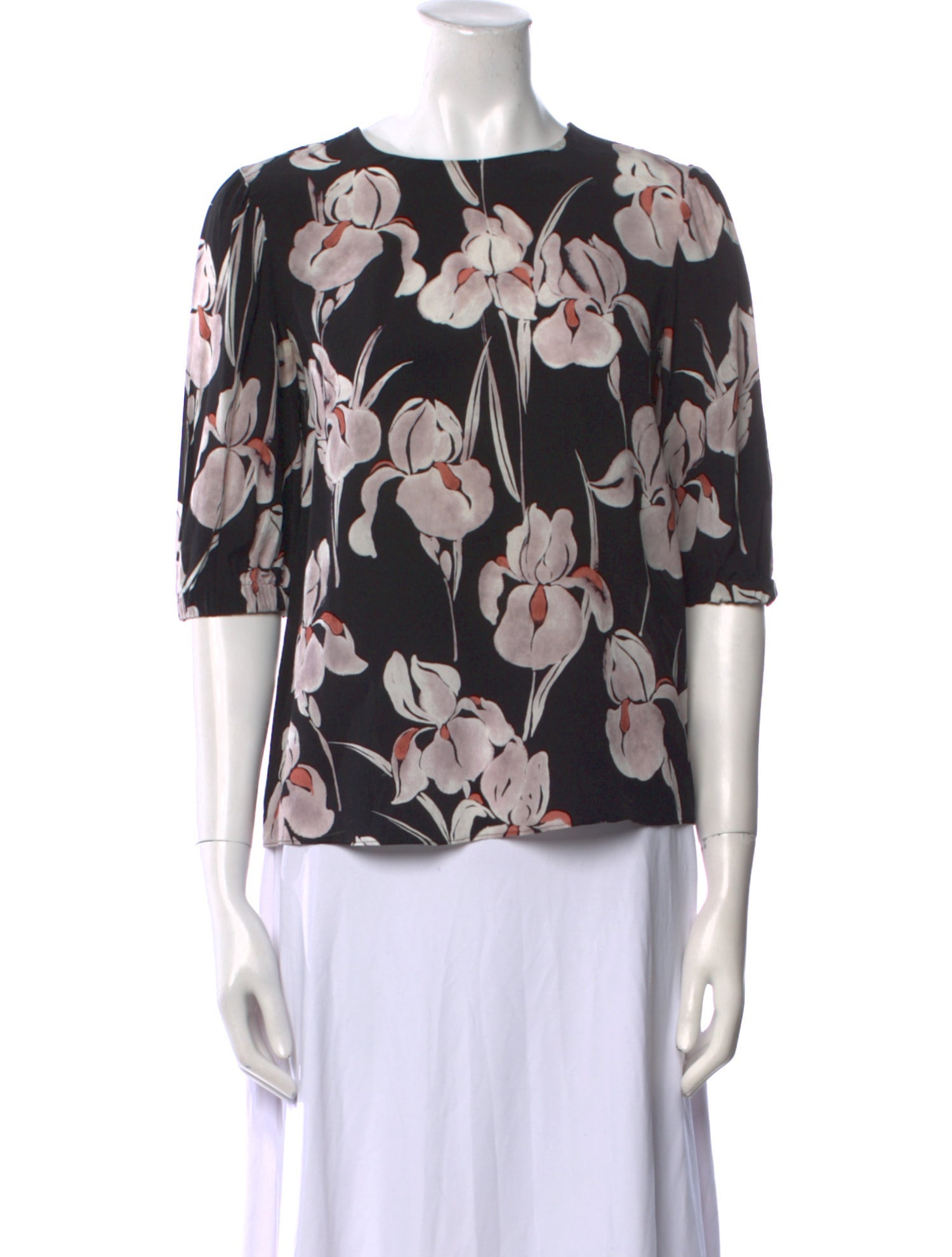 Jason Wu Silk Floral Print Blouse