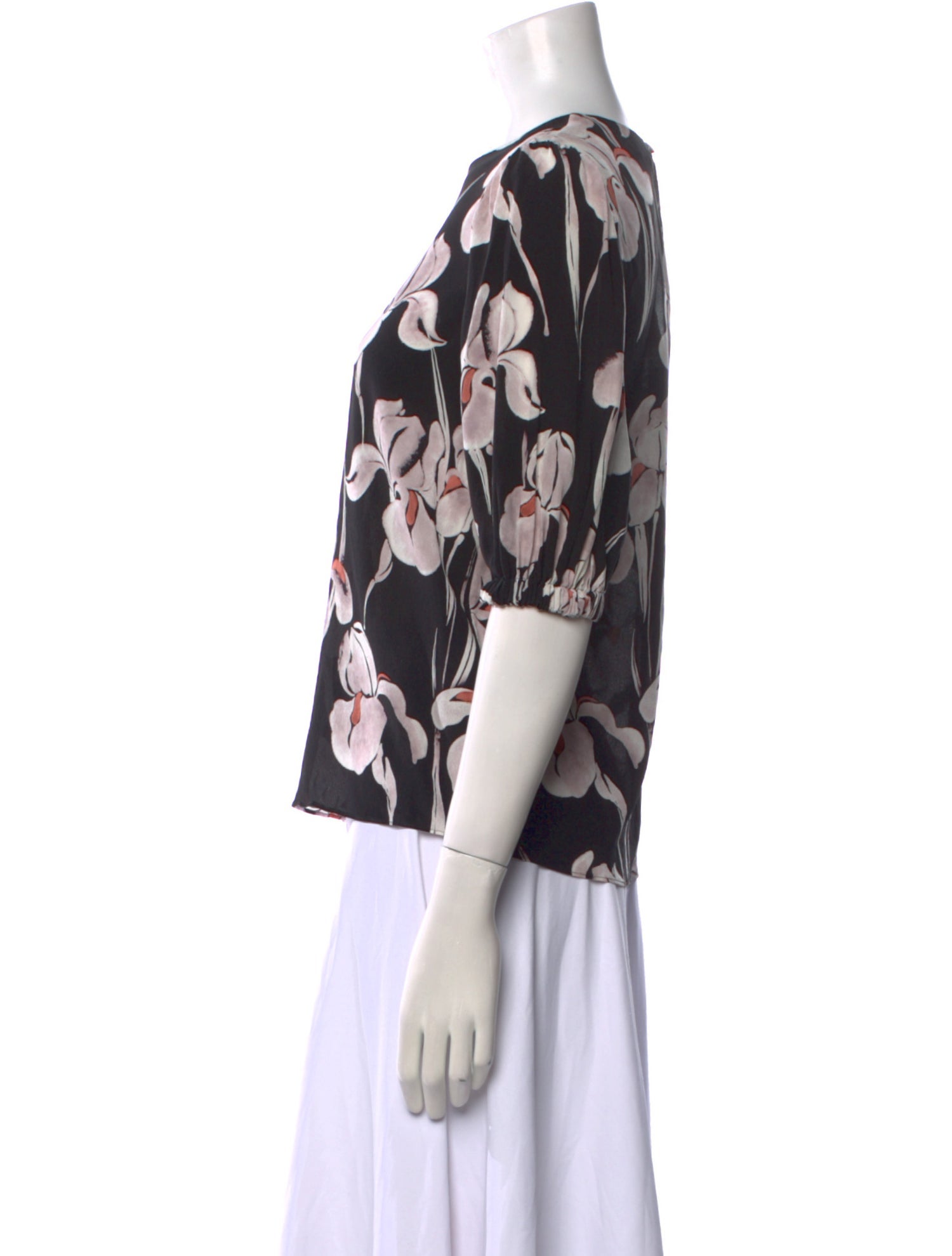 Jason Wu Silk Floral Print Blouse