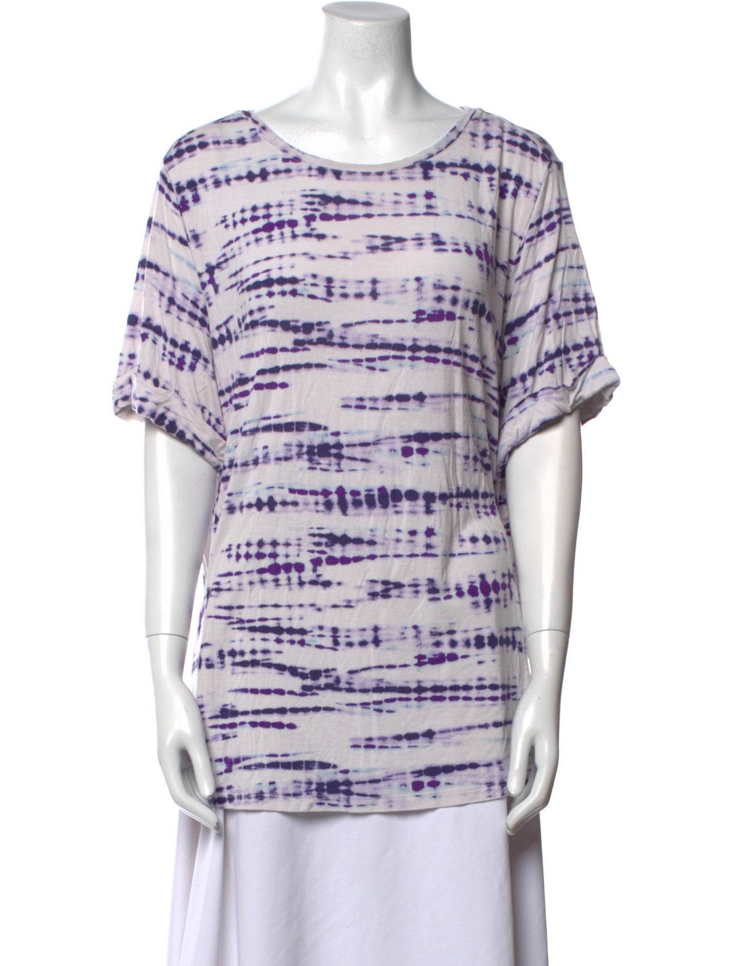 Jason Wu Tie-Dye Print Scoop Neck T-Shirt