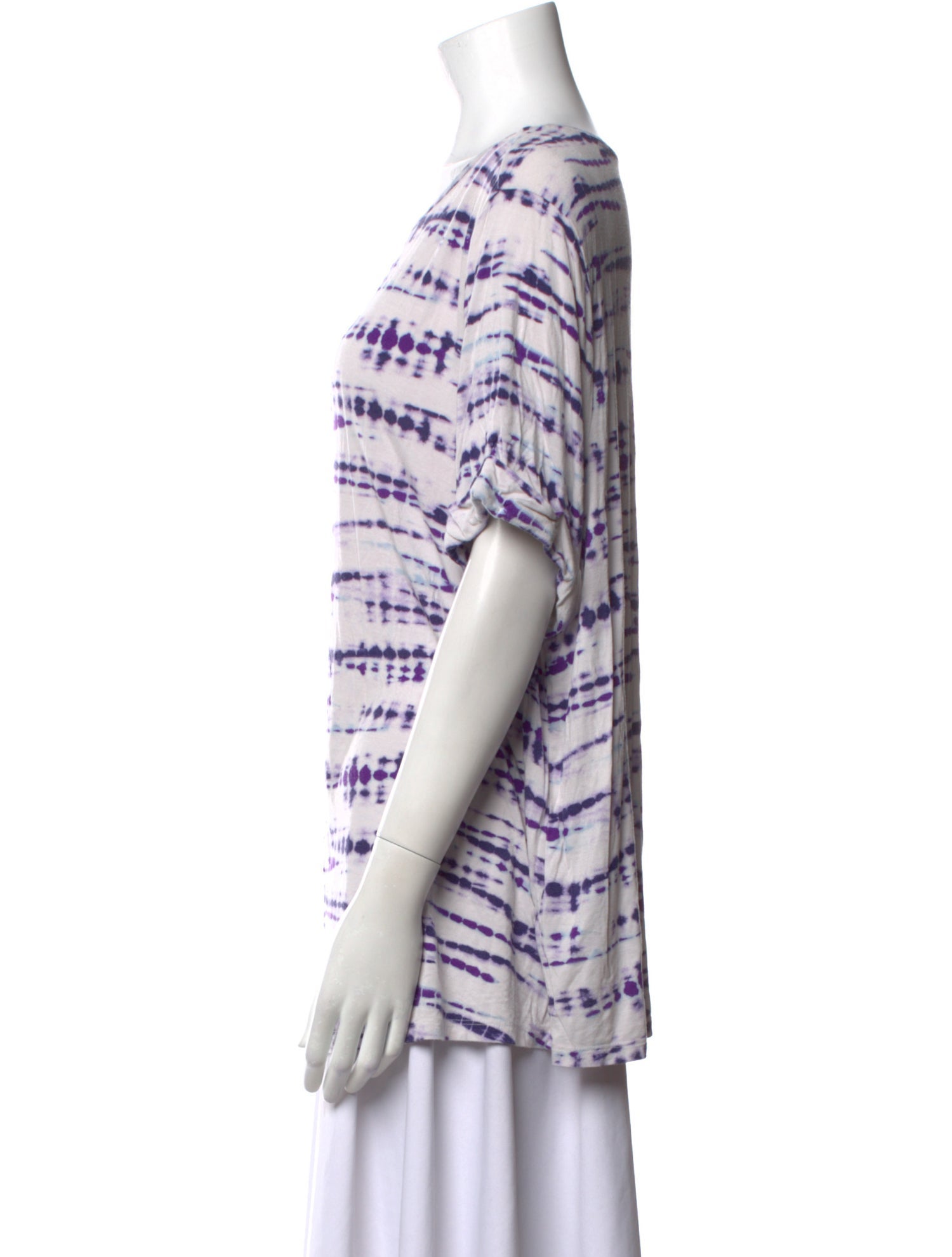 Jason Wu Tie-Dye Print Scoop Neck T-Shirt