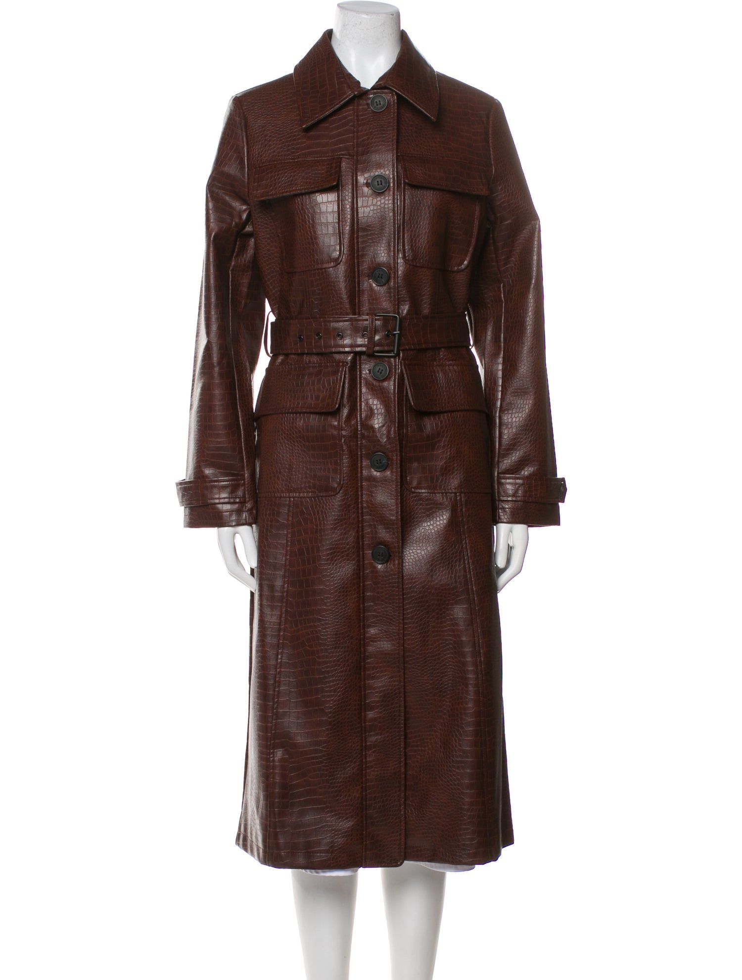 Jason Wu Faux Leather Trench Coat