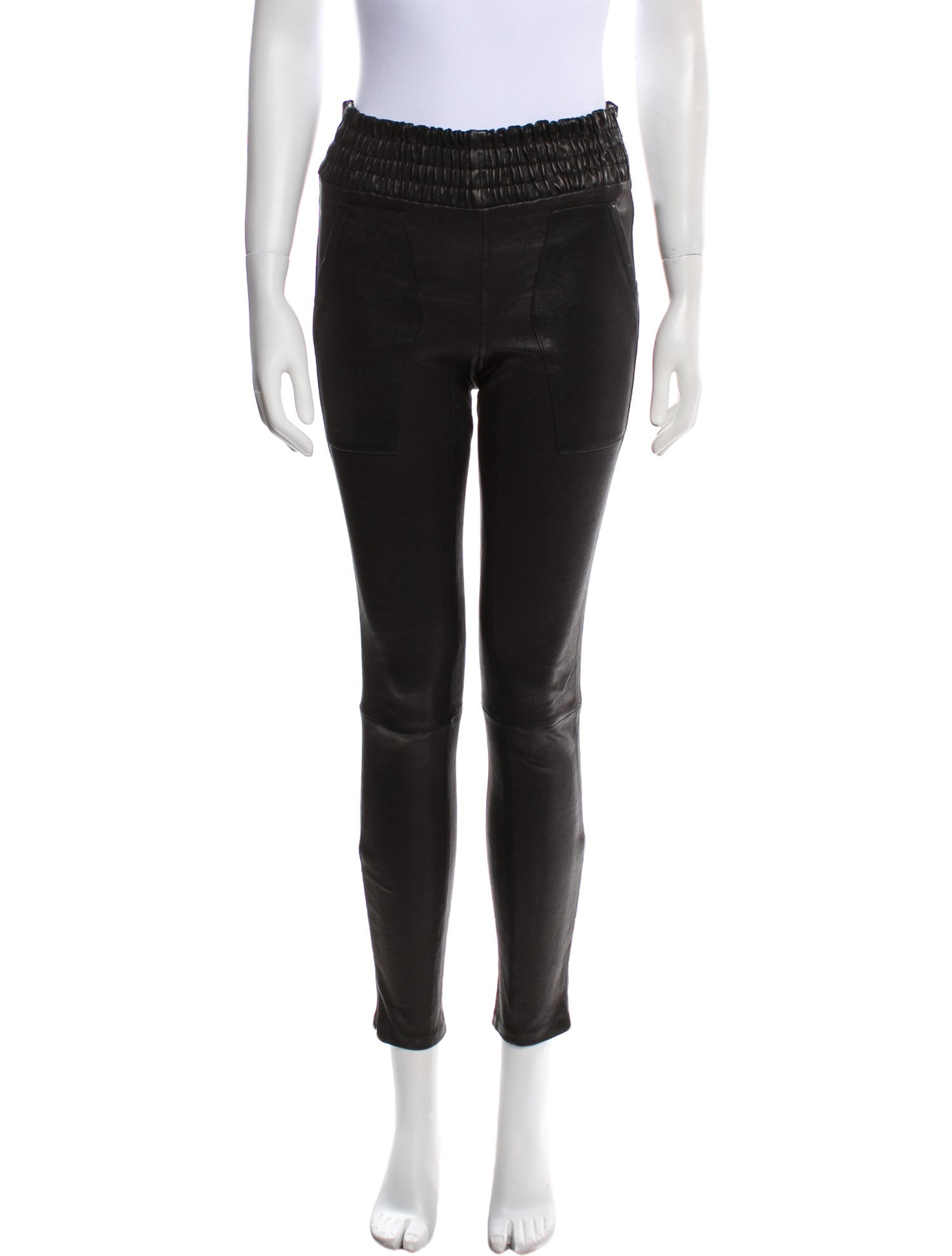 Jason Wu Lamb Leather Skinny Leg Pants