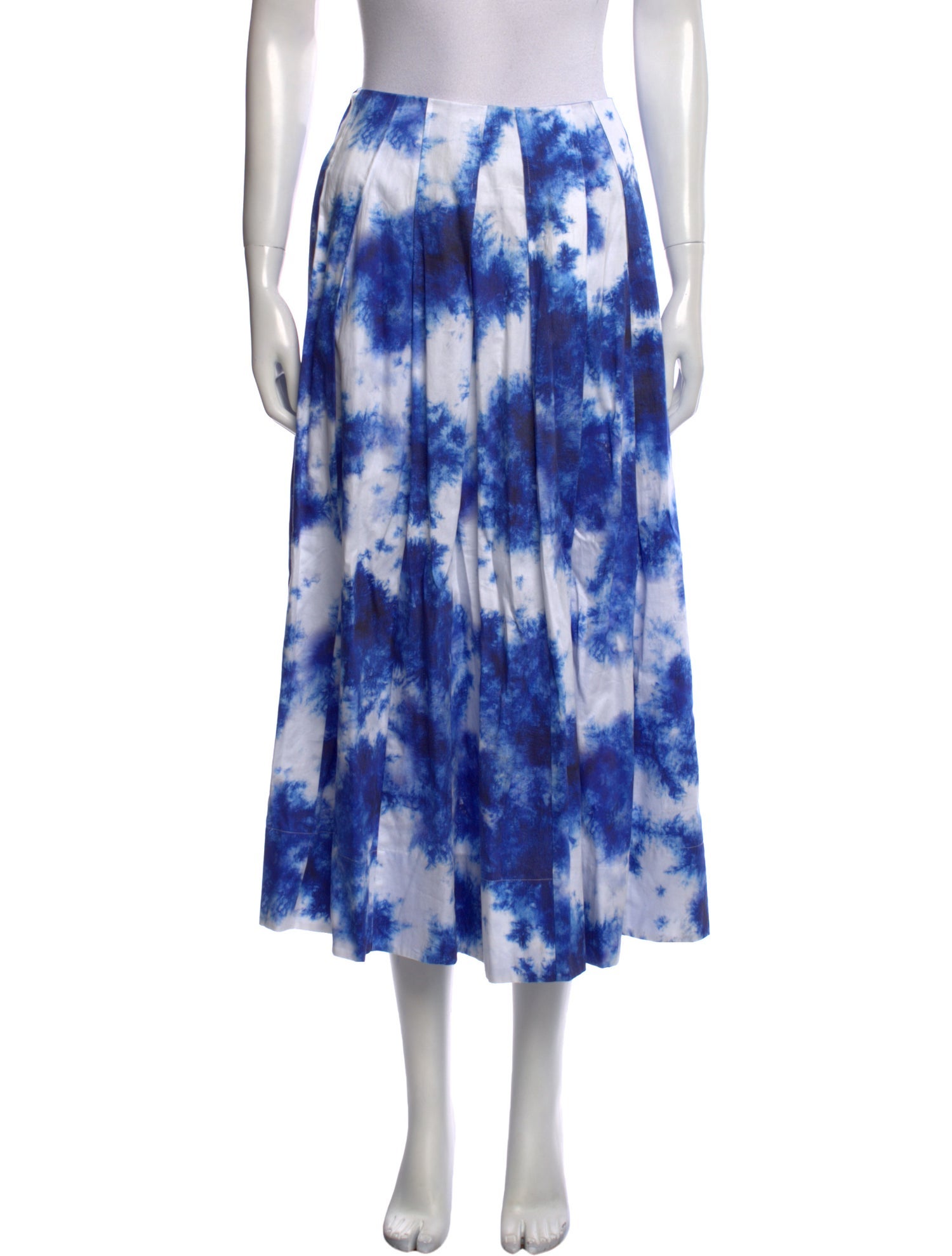 Jason Wu Tie-Dye Print Midi Length Skirt