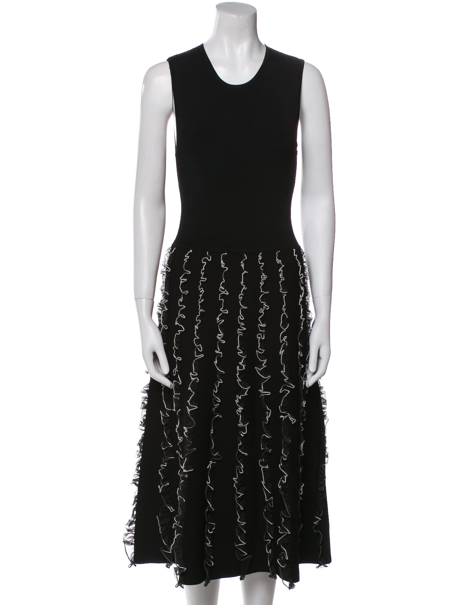 Jason Wu Scoop Neck Midi Length Dress