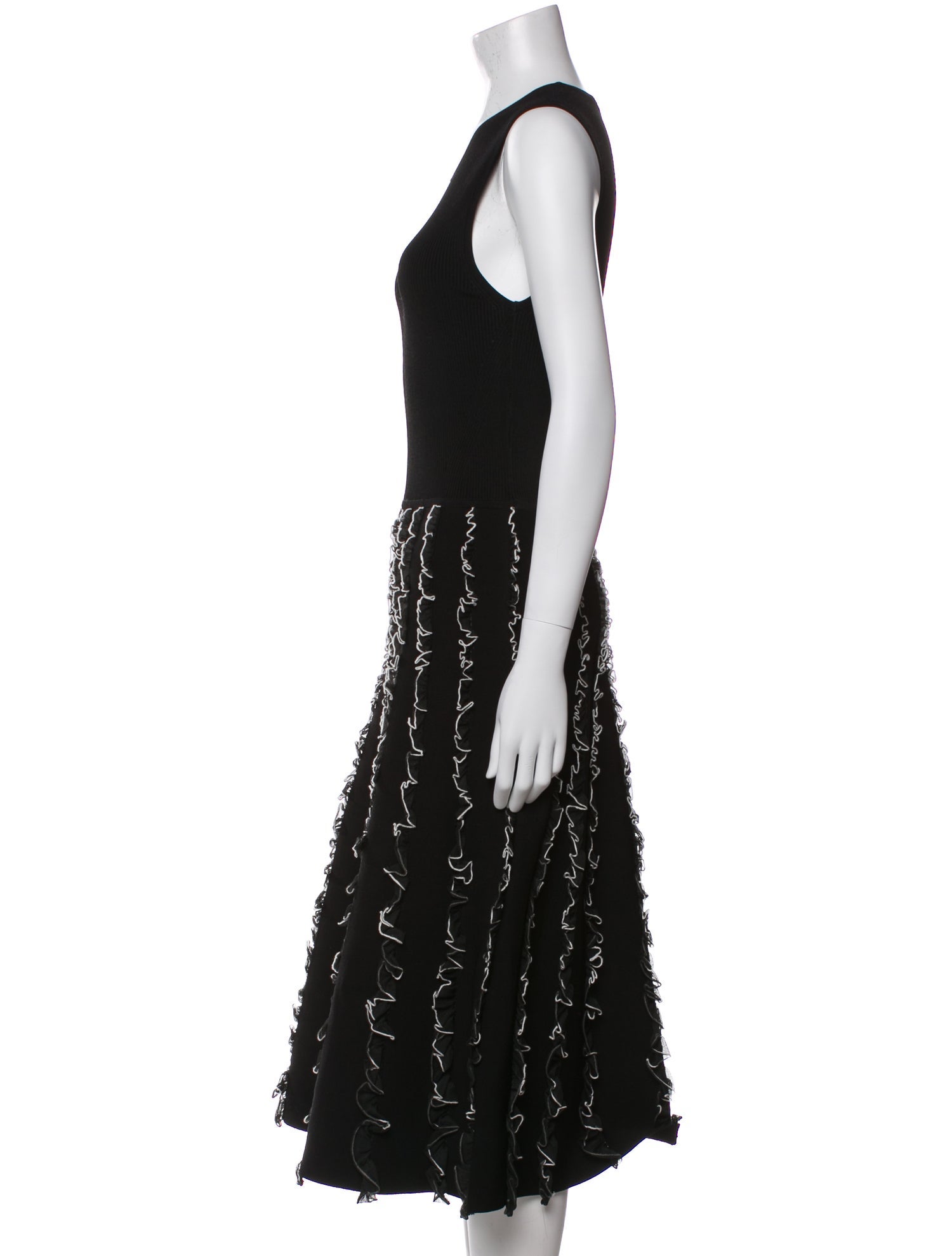 Jason Wu Scoop Neck Midi Length Dress