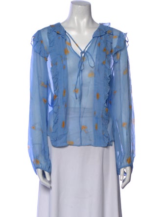 Jason Wu Silk Printed Blouse