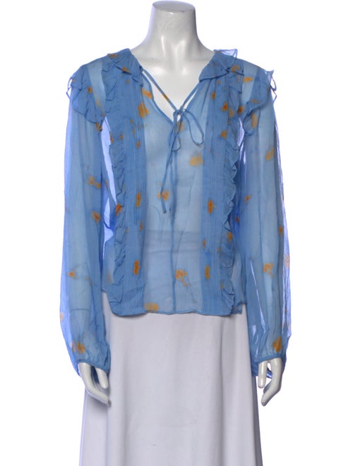 Jason Wu Silk Printed Blouse
