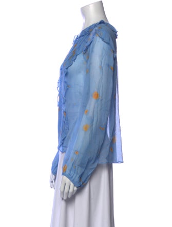 Jason Wu Silk Printed Blouse