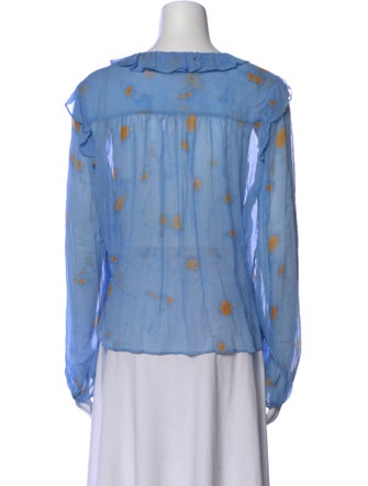 Jason Wu Silk Printed Blouse