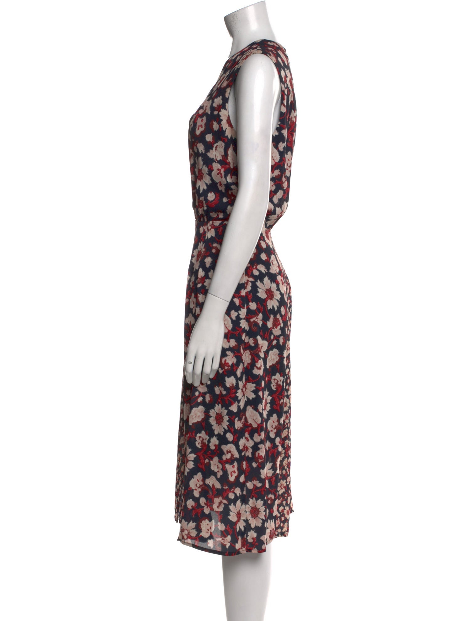 Jason Wu Floral Print Midi Length Dress