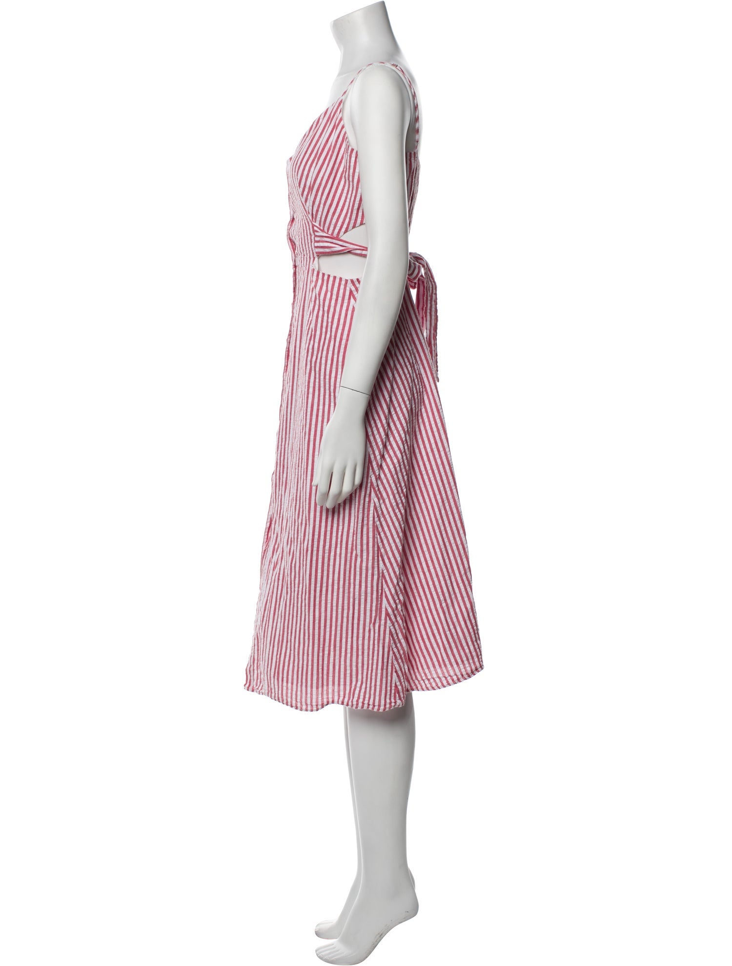 Jason Wu Striped Midi Length Dress